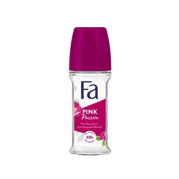 Fa Pink Passion Floral Roll-On Deodorant 50ml – Long Lasting Fresh Scent for Women