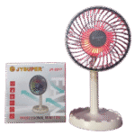 JYSUPER JY-2217 Rechargeable RGB Desk Fan with 4000mAh Battery – Portable Mini Cooling Fan Bangladesh