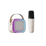 K12 Bluetooth Karaoke Speaker with RGB Lights and Wireless Microphone for Kids in Bangladesh