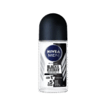 NIVEA Men Invisible Black & White Roll-On Deodorant 50ml – Anti-Stain & 48H Protection