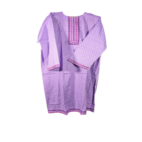 Unstitched Block Print One Piece Dress for Women – Casual Stylish Outfit in Bangladesh