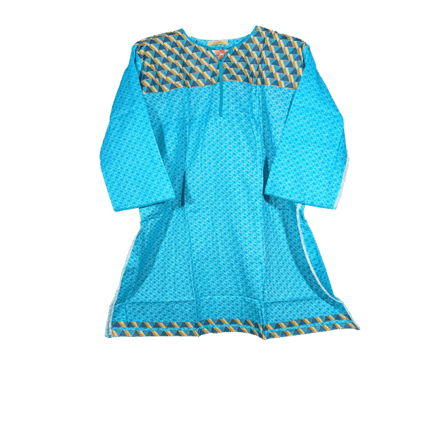 Unstitched Block Print One Piece – Stylish Casual Wear for Women