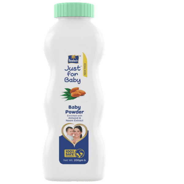 Parachute Just for Baby Powder 200g – Safe baby talc with almond oil and neem extract