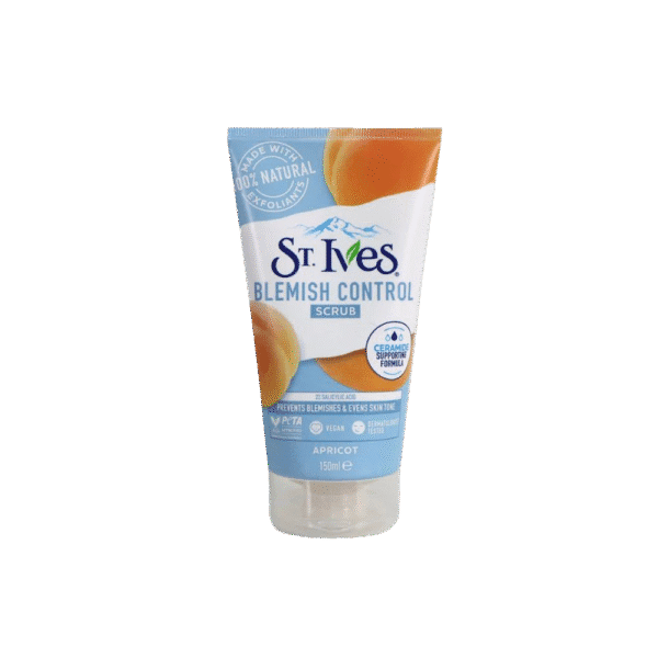 St. Ives Apricot Blemish Control Facial Scrub 150ml – Acne & Pore Exfoliating Wash
