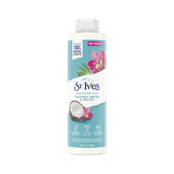 St. Ives Coconut Water & Orchid Body Wash 650ml – Natural Hydrating Shower Gel in Bangladesh