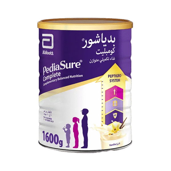 PediaSure Complete Vanilla Tin 1600g – Kids Nutrition Powder for 1–10 Years (UAE Import)