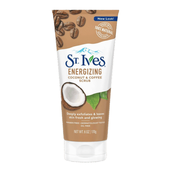 St. Ives Coconut & Coffee Face Scrub 170g – Natural Skin Exfoliator for Glowing & Smooth Skin