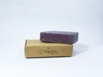 Relaxing bath experience with handmade lavender bar.