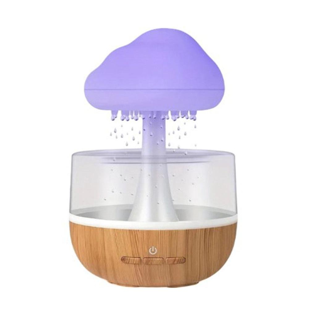 Rain Cloud Night Light Humidifier with Raining Sound and Essential Oil Diffuser