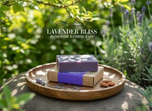 Lavender Bliss Handmade Organic Bathing Bar – natural calm for your skin.